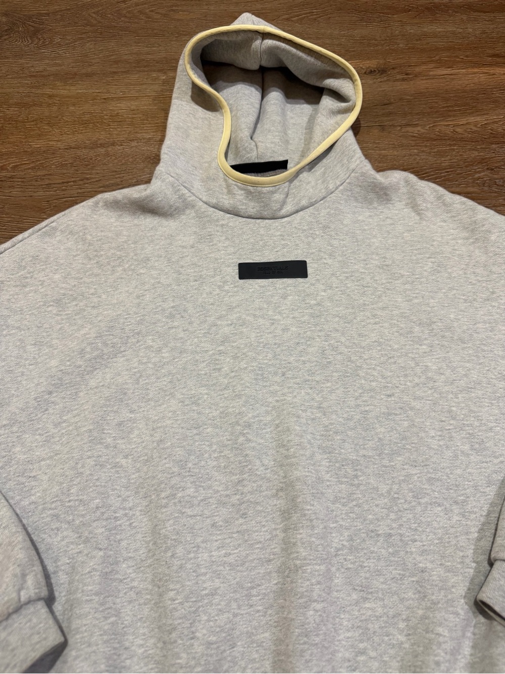 Fear of God Essentials Light Heather Grey Oversized Hoodie Medium Unisex - Picture 6 of 12